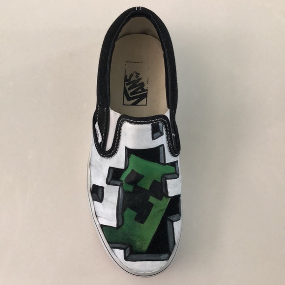 Vans Custom Minecraft Slip On Shoes - Picture 5 of 10